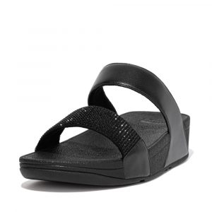 LULU slide black sandal fitflop